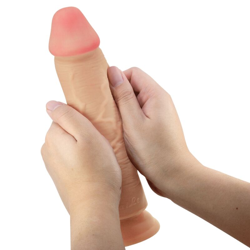 PRETTY LOVE - DILDO REALISTICO SLIDING SKIN SERIES CON VENTOSA E PELLE SCORREVOLE NUDE 23,4 CM