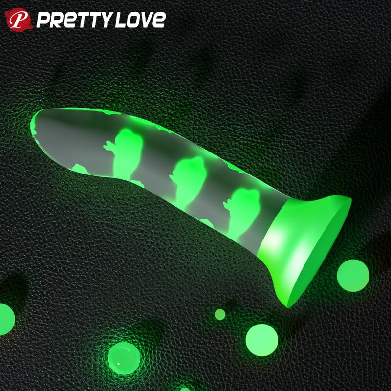 PRETTY LOVE - DILDO MAGIC NIGHTFALL LUMINOSO VERDE