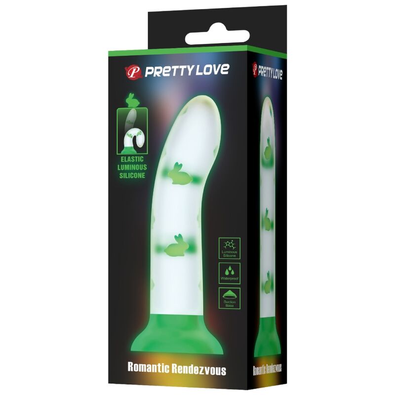 PRETTY LOVE - DILDO MAGIC NIGHTFALL LUMINOSO VERDE