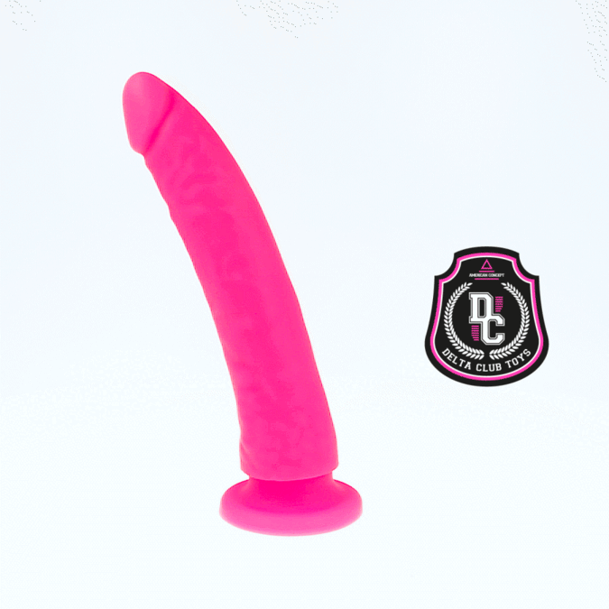 DELTA CLUB - DILDO IN SILICONE MEDICO ROSA 20 CM -O- 4 CM