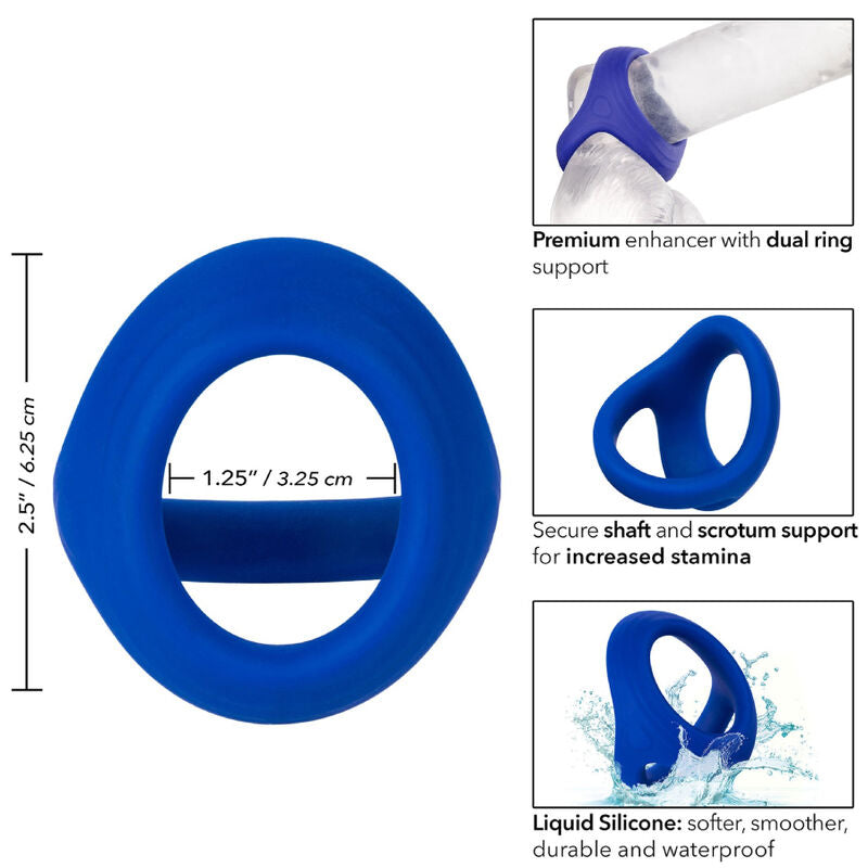CALEXOTICS - ADMIRAL COCK & BALL  ANELLO DOPPIO BLU