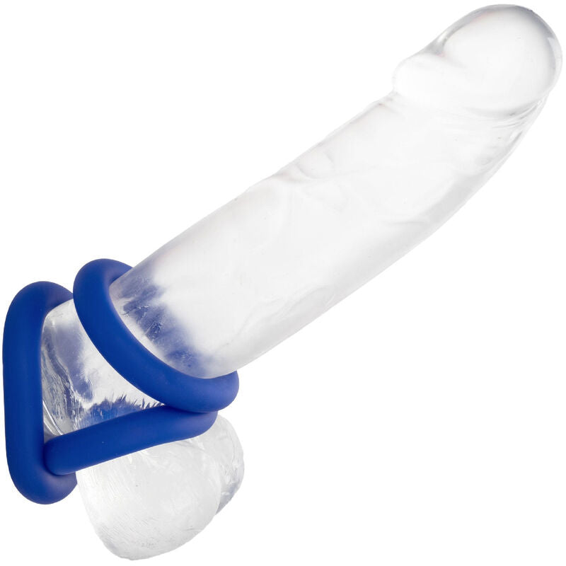 CALEXOTICS - ANELLO PENE ADMIRAL SET 3 PZ BLU