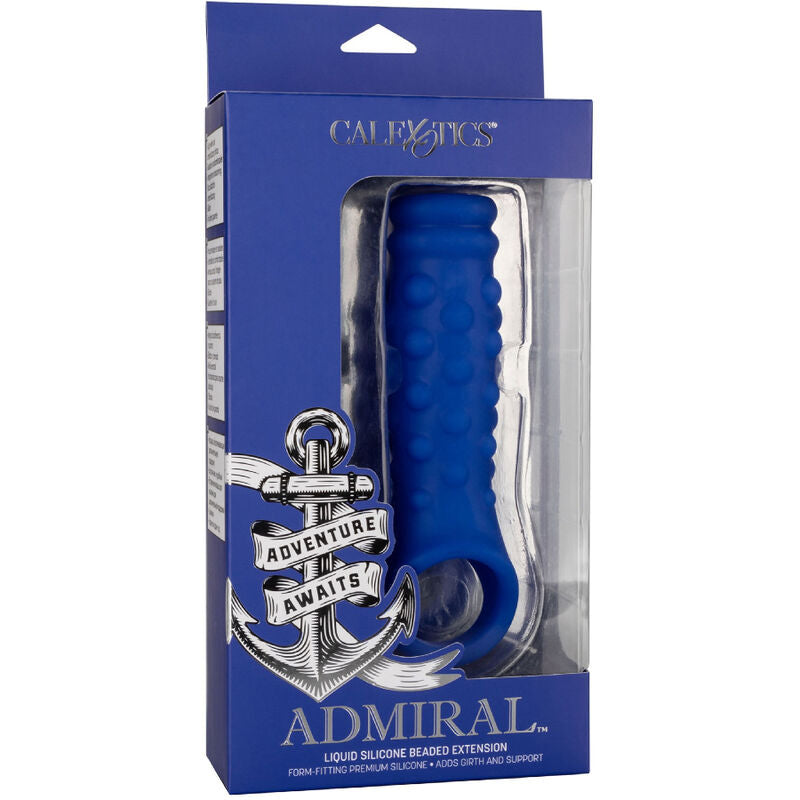 CALEXOTICS -  ADMIRAL  GUAINA PENE CON PALLINE IN SILICONE BLU