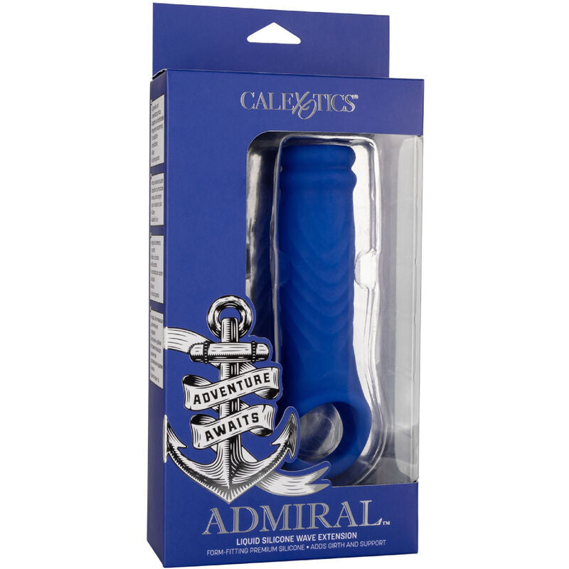 CALEXOTICS - ADMIRAL WAVE GUAINA PENE IN SILICONE LIQUIDO BLU