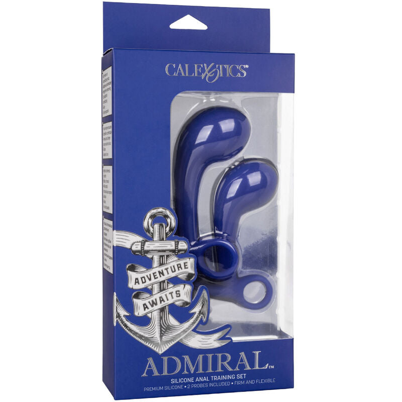 PLUG ANALE ADMIRAL SET 2 PZ BLU