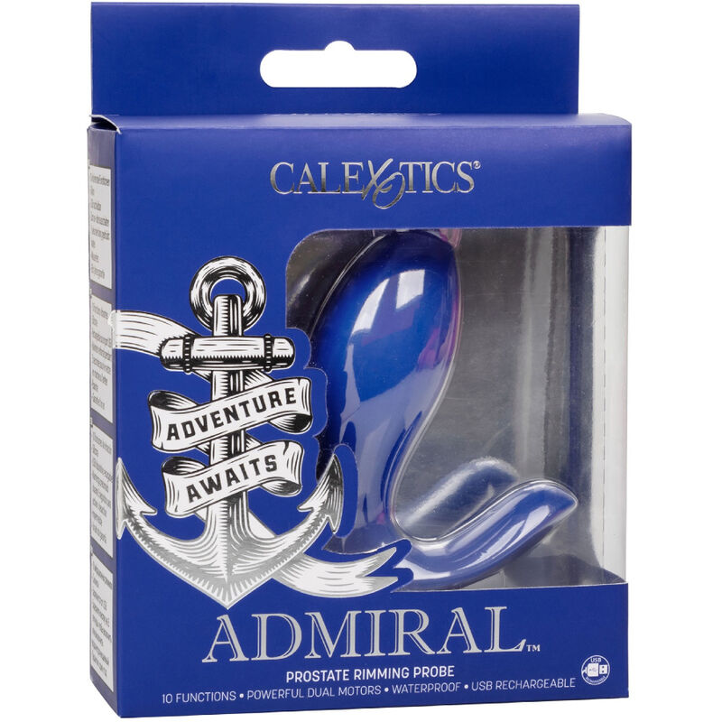 CALEXOTICS - ADMIRAL RIMMING  STIMOLATORE E VIBRATORE  PROSTATA BLU