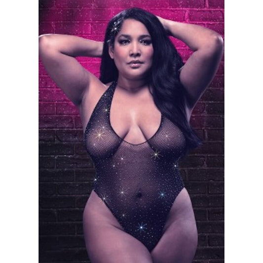 CALEXOTICS - BODY CON STRASS RADIANCE PLUS SIZE