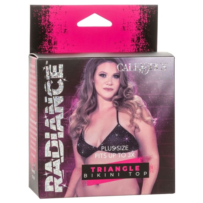 CALEXOTICS - RADIANCE  TOP BIKINI  A TRIANGOLO CON STRASS PLUS SIZE