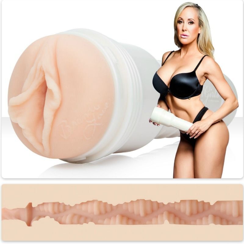 FLESHLIGHT - MASTURBATORE CON VAGINA DI BRANDI LOVE + UNIVERSAL LAUNCH + LUBRIFICANTE AQUA QUALITY 50 ML