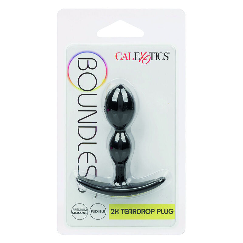 PLUG ANALE GOCCIA FLESSIBILE, BULBO PICCOLO, BASE ERGONOMICA