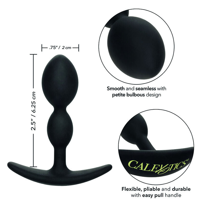 PLUG ANALE GOCCIA FLESSIBILE, BULBO PICCOLO, BASE ERGONOMICA
