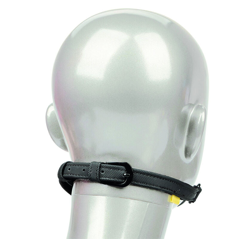 BALL-GAG FORATO IN SILICONE, CINTURINO REGOLABILE, TRASPIRANTE