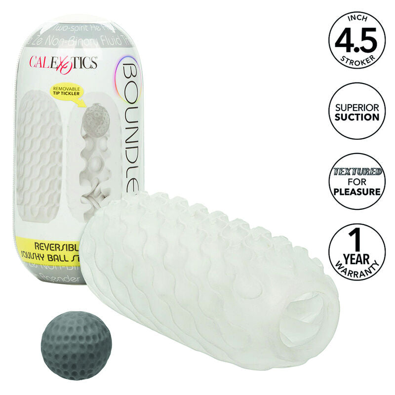 CALEXOTICS - BOUNDLESS REVERSIBLE SQUISHY BALL MASTURBATORE GIALLO