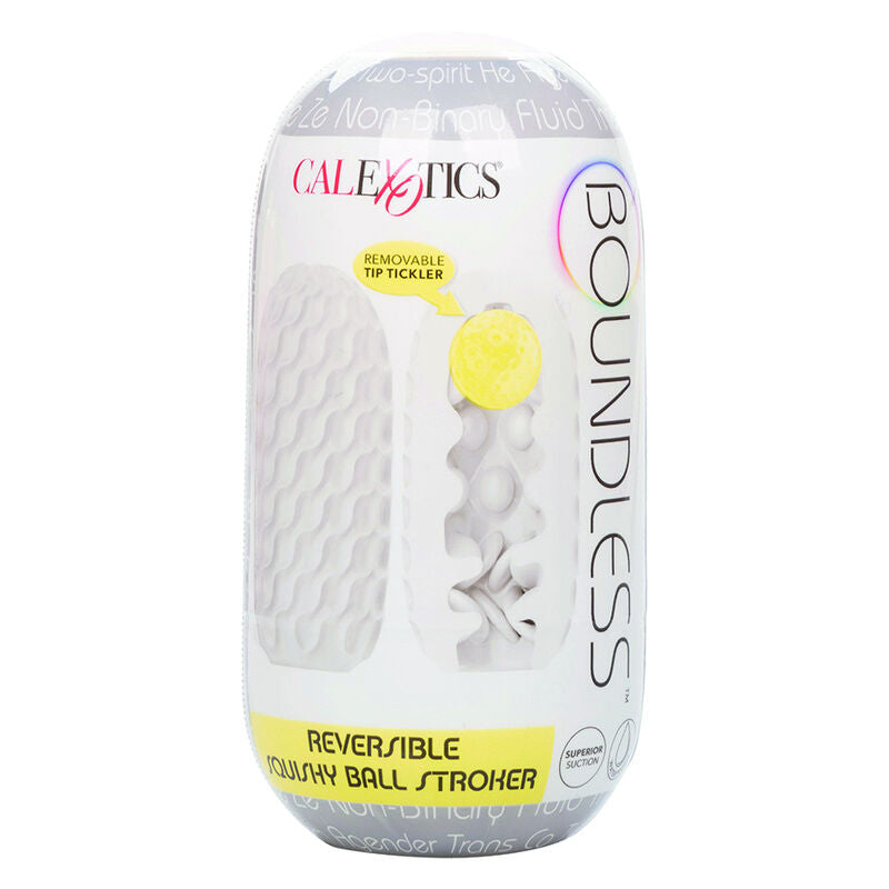 CALEXOTICS - BOUNDLESS REVERSIBLE SQUISHY BALL MASTURBATORE GRIGIO