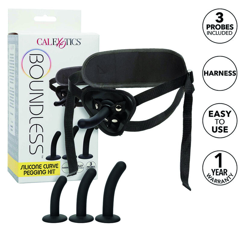 CALEXOTICS - BOUNDLESS PEGGING KIT CURVO IN SILICONE