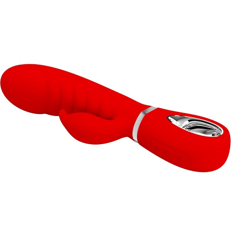 PRETTY LOVE - VIBRATORE PRESCOTT MULTIFUNZIONE PUNTO G ROSSO