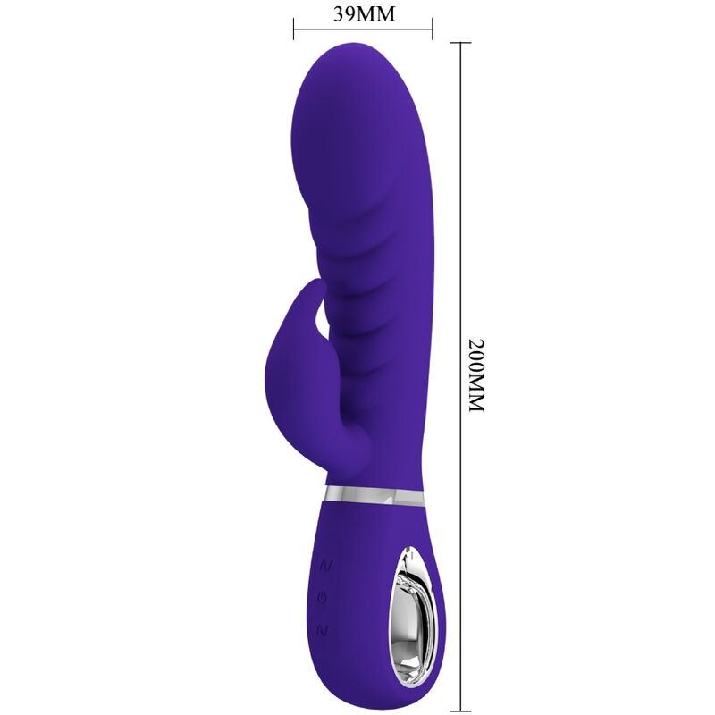 PRETTY LOVE - VIBRATORE PRESCOTT MULTIFUNZIONE PUNTO G VIOLA