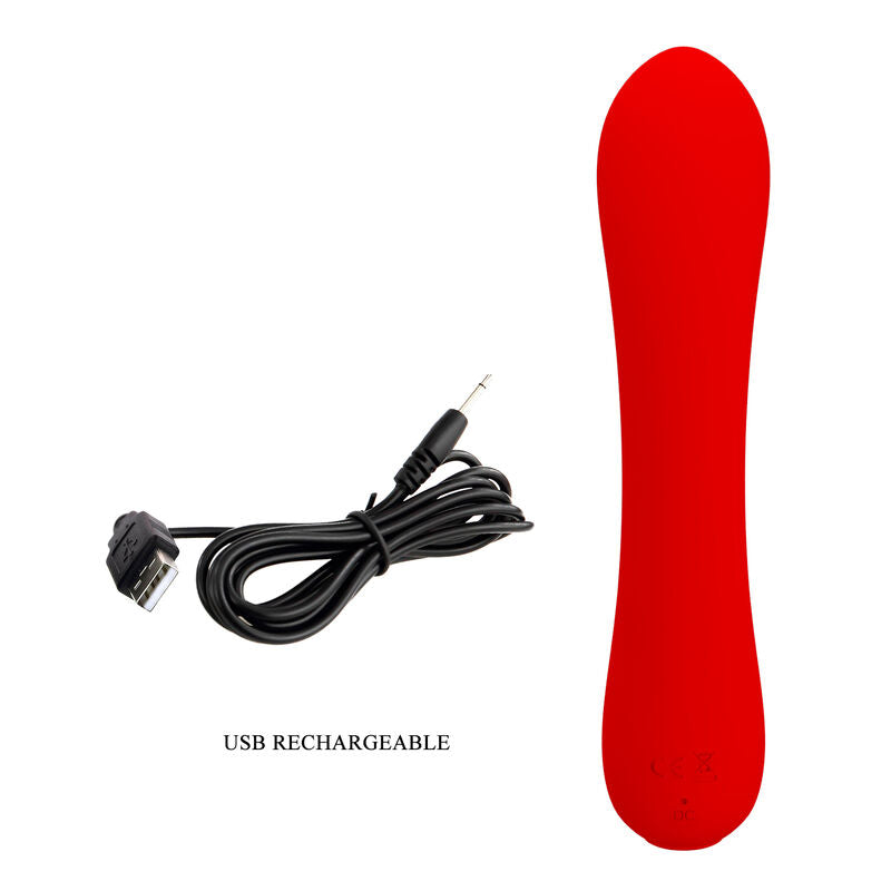 PRETTY LOVE - PRESCOTT VIBRATORE RICARICABILE ROSSO