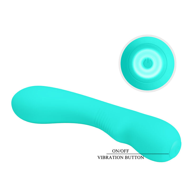 PRETTY LOVE - VIBRATORE PRESCOTT RICARICABILE VERDE ACQUA