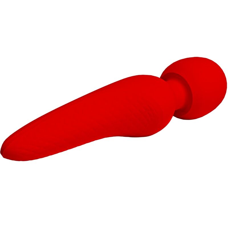 PRETTY LOVE - WAND MASSAGGIATORE MEREDITH 12 MODALITÀ DI VIBRAZIONE ROSSO