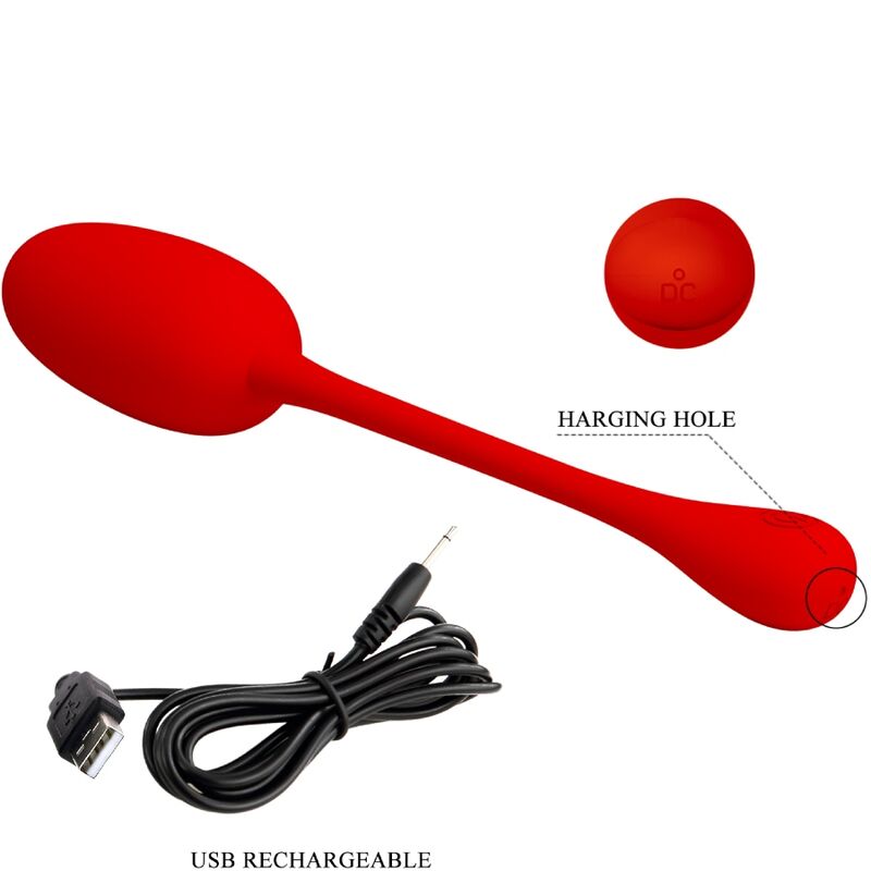PRETTY LOVE - OVETTO KNUCKER VIBRANTE RICARICABILE ROSSO