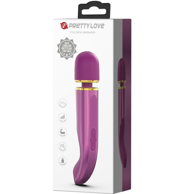 PRETTY LOVE - WAND MASSAGGIATORE 7 MODALITÀ DI VIBRAZIONE VIOLA