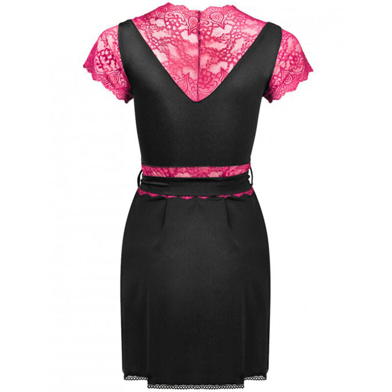 LIVCO CORSETTI FASHION - KUMIKO LC 90428 VESTAGLIA + SLIP NERO S/M