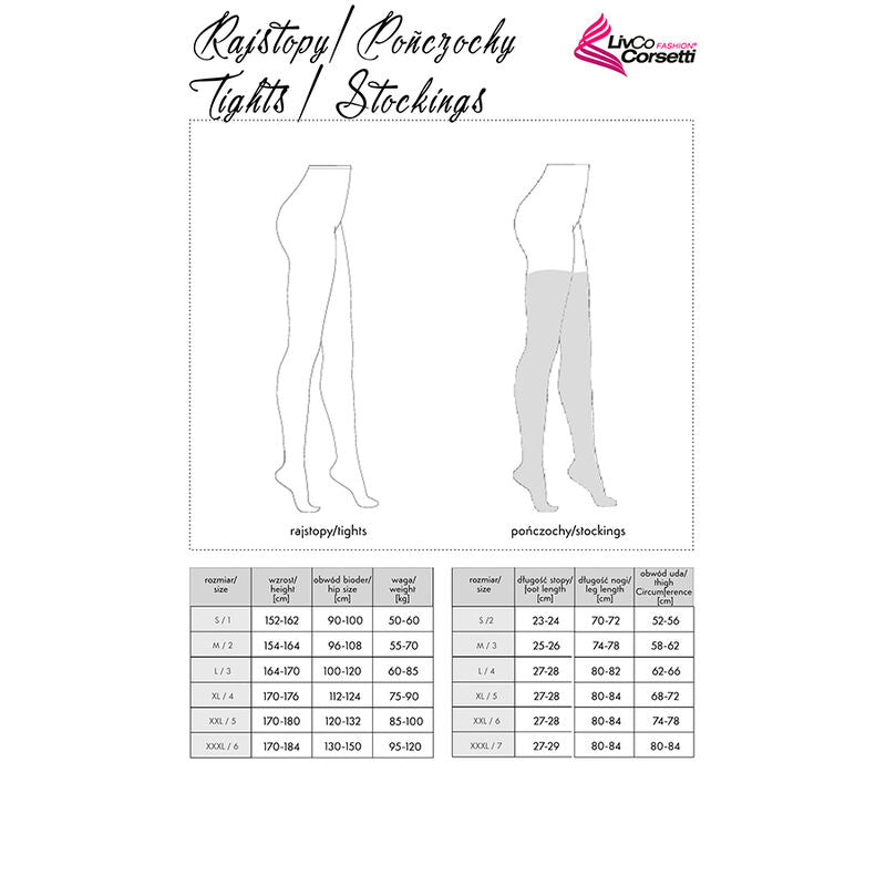 LIVCO CORSETTI FASHION - LOLIWIA CALZA NERA TAGLIA UNICA LC19330 