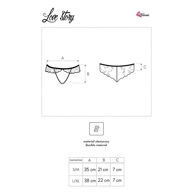 LIVCO CORSETTI FASHION - LOVE STORY LC 90679 PANTY NERO