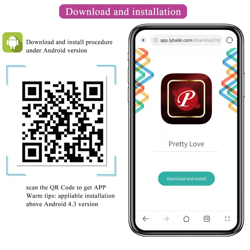 PRETTY LOVE - PALLINE DI KEGEL ELVIRA VIBRANTI 12 FUNZIONI CON APP LONG DISTANCE VIOLA