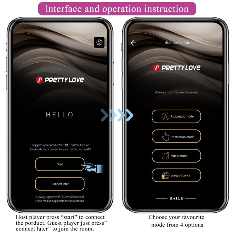 PRETTY LOVE - PALLINE DI KEGEL ELVIRA VIBRANTI 12 FUNZIONI CON APP LONG DISTANCE VIOLA