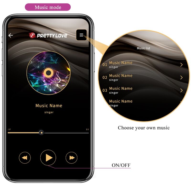 PRETTY LOVE - PALLINE DI KEGEL ELVIRA VIBRANTI 12 FUNZIONI CON APP LONG DISTANCE VIOLA