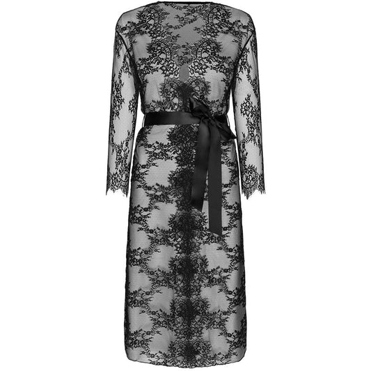 LIVCO CORSETTI FASHION - MOSTINA VESTAGLIA TRASPARENTE NERA LC 90641