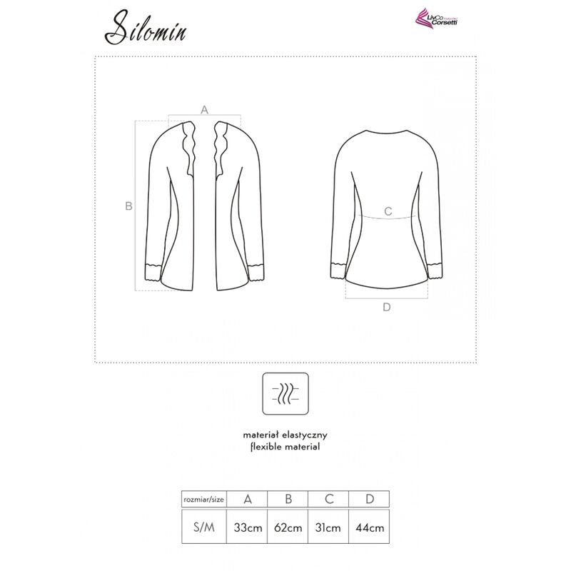 LIVCO CORSETTI FASHION - SILOMIN BODY + VESTAGLIA NERO T/U LC 1401