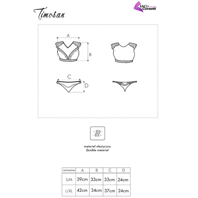 SET TOP + SLIP, TRASPARENZE SENSUALI, PIZZO ELEGANTE