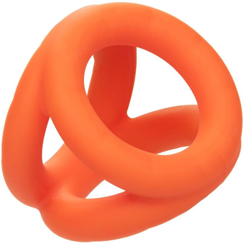 ANELLO PENE TRIPLO IN SILICONE, SUPPORTO TESTICOLI, DESIGN STABILIZZANTE
