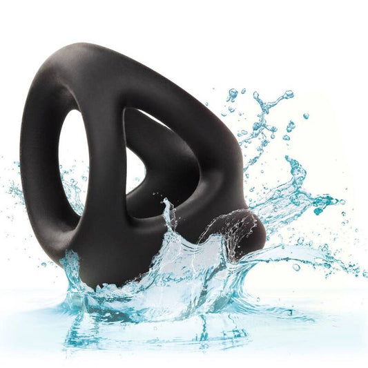 CALEXOTICS - ALPHA DUAL CAGE GABBIA/SUPPORTO PENE NERO