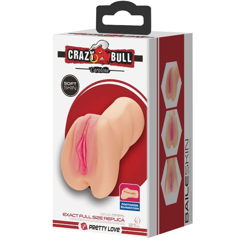MASTURBATORE VAGINA REALISTICA, IMPERMEABILE, BASE PIATTA