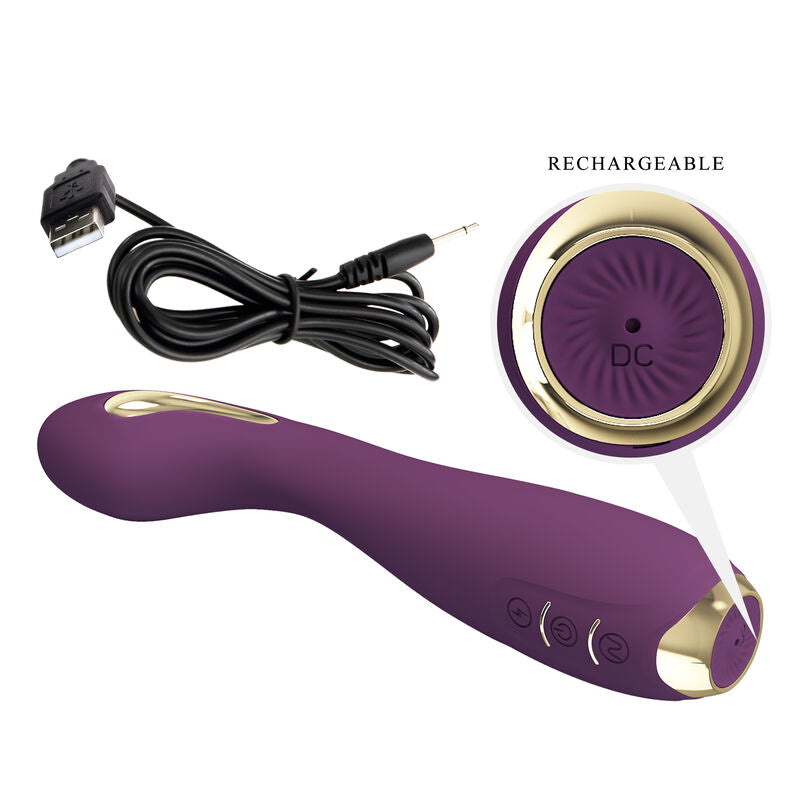 PRETTY LOVE - VIBRATORE HECTOR CON STIMOLAZIONE ELETTRICA CON APP LONG DISTANCE VIOLA