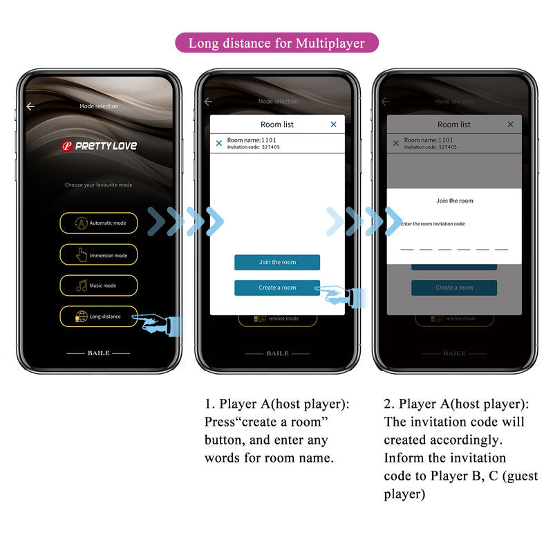 PRETTY LOVE - VIBRATORE HECTOR CON STIMOLAZIONE ELETTRICA CON APP LONG DISTANCE VIOLA