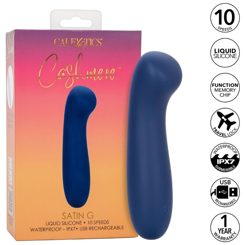 CALEXOTICS - CASHMERE SATIN G MASSAGGIATORE  BLU