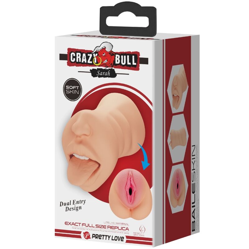 CRAZY BULL - SARAH MASTURBATORE CON  DOPPIO INGRESSO NUDE