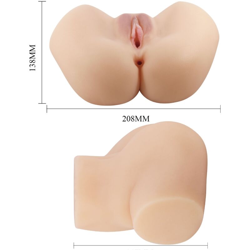 CRAZY BULL -  HAILEY MASTURBATORE REALISTICO VIBRANTE CON VAGINA E ANO 