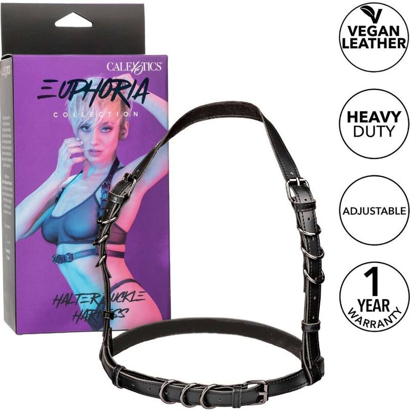CALEXOTICS - EUPHORIA HARNESS CON FIBBIE  NERO