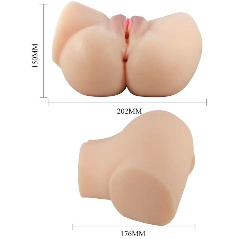 CRAZY BULL - EMILIA MASTURBATORE REALISTICO VIBRANTE CON VAGINA E ANO 
