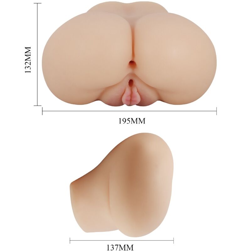 CRAZY BULL - LUNA MASTURBATORE REALISTICO VIBRANTE  CON VAGINA E ANO