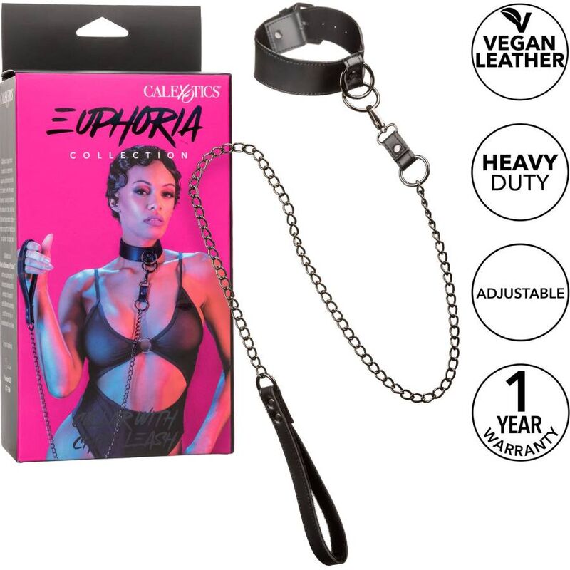 CALEXOTICS - EUPHORIA COLLARE E GUINZAGLIO CON CATENA