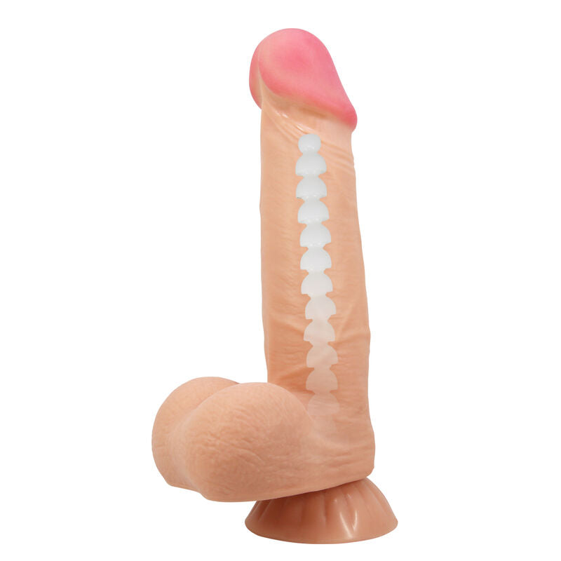 PRETTY LOVE - SERIE SLIDING SKIN DILDO REALISTICO CON VENTOSA 
PELLE SCORREVOLE 21,8 CM