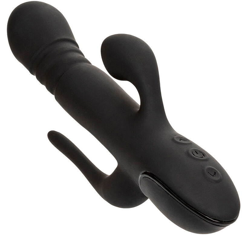 VIBRATORE TRIPLA STIMOLAZIONE, CONTROLLI INDIPENDENTI, RICARICABILE USB