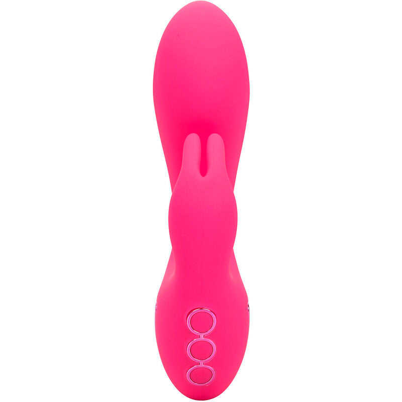 VIBRATORE DOPPIO STIMOLATORE CLITORIDEO, RICARICABILE USB, 10 FUNZIONI DI VIBRAZIONE